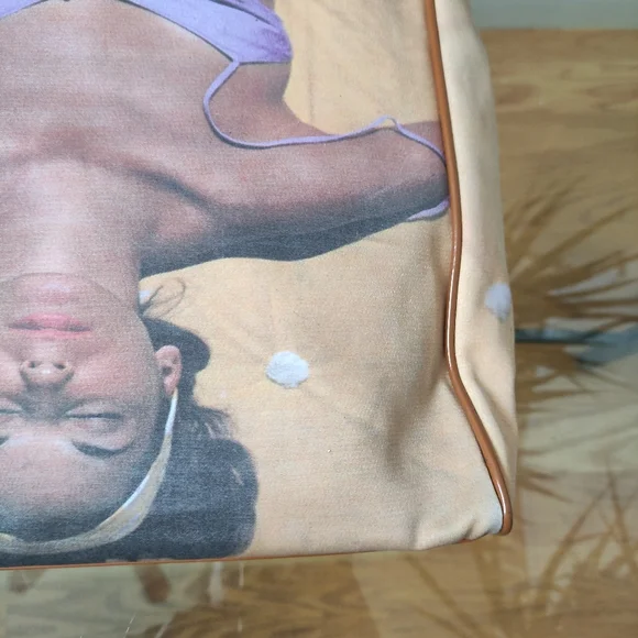 Vintage Anya Hindmarch printed Tote Bag 11x11x3.5" - Picture 16 of 16